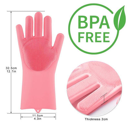 Magic Silicone Dishwashing Gloves